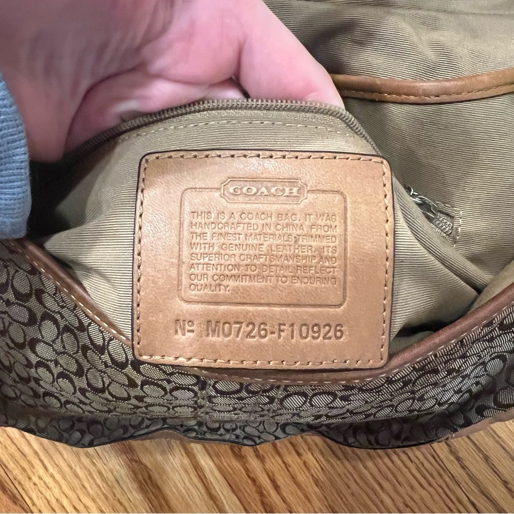 Vintage Y2K Coach Signature Soho Medium Shoulder Bag Brown British Tan F10926 - Picture 12 of 15